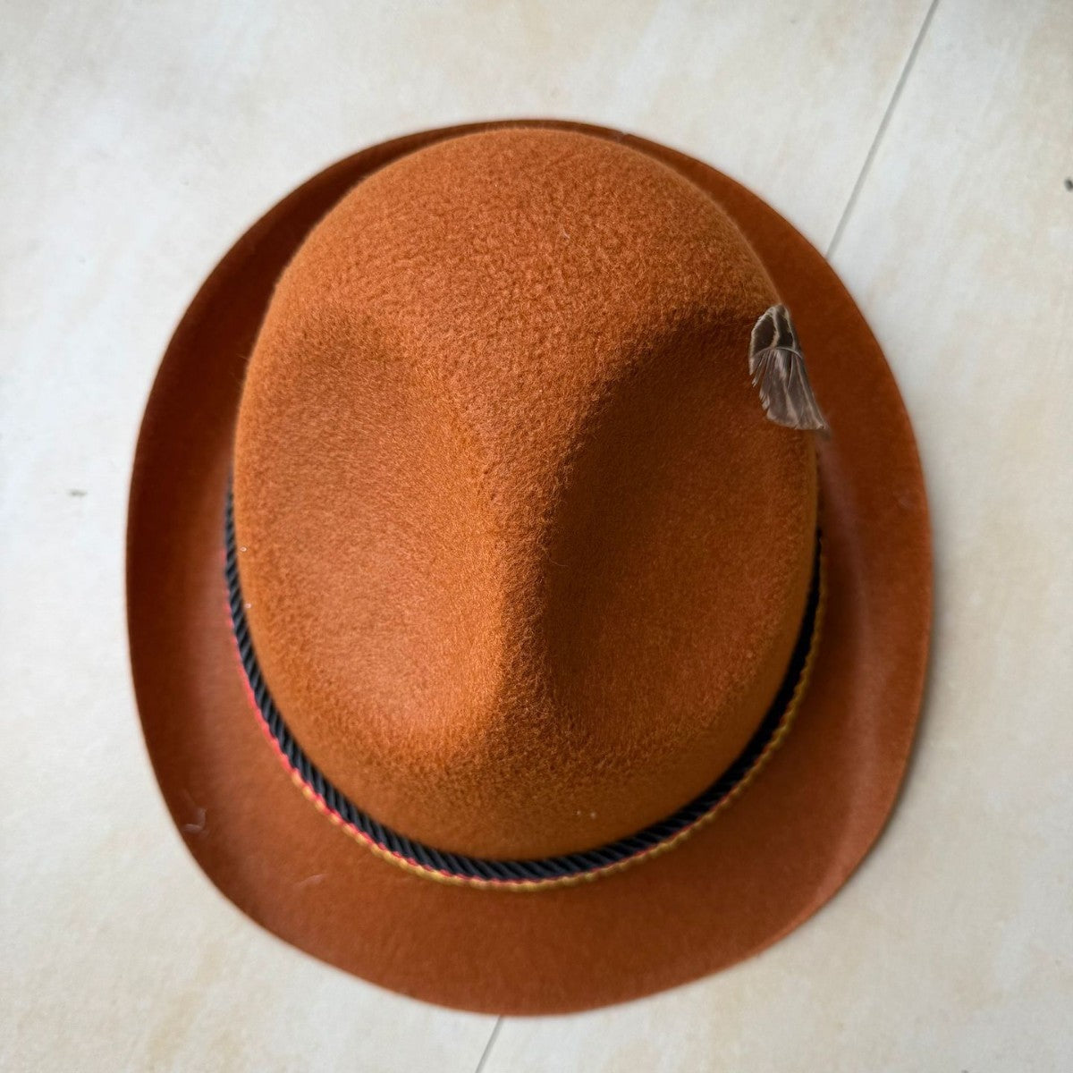 Feather Top Hat Non-woven Fabric Three Colors