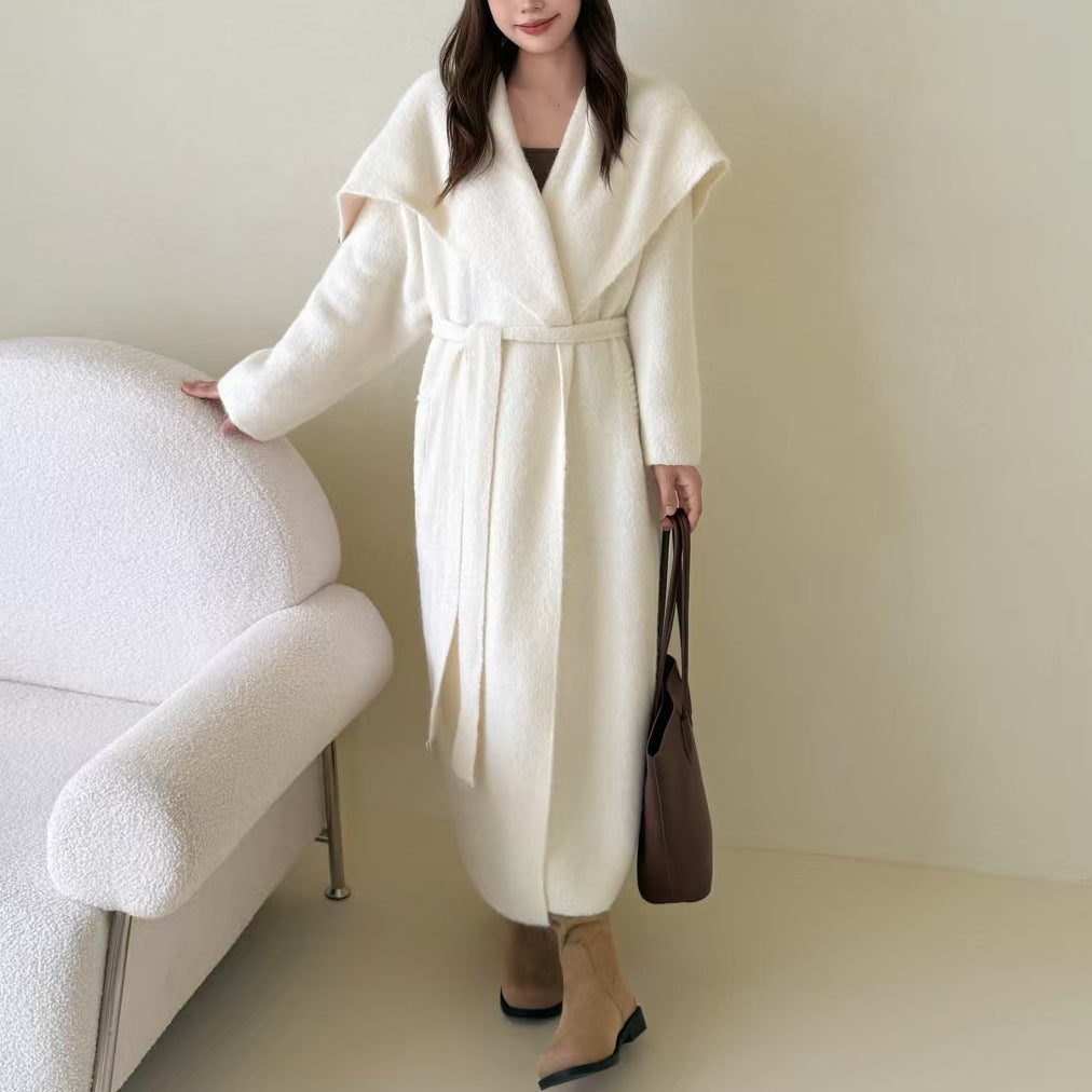 Korean Style Idle Style Lapel Sweater Coat For Women