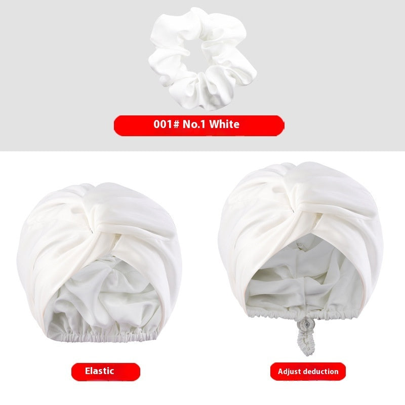 Women's Two-tier Adjustable Silk Makeup Cap