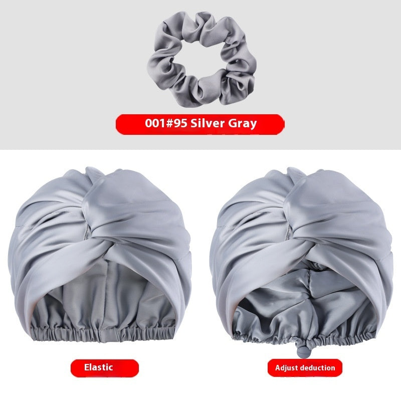 Women's Two-tier Adjustable Silk Makeup Cap