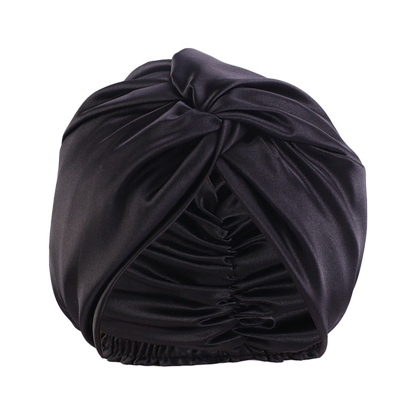 Artificial Silk Double-layer Cross Twist Nightcap
