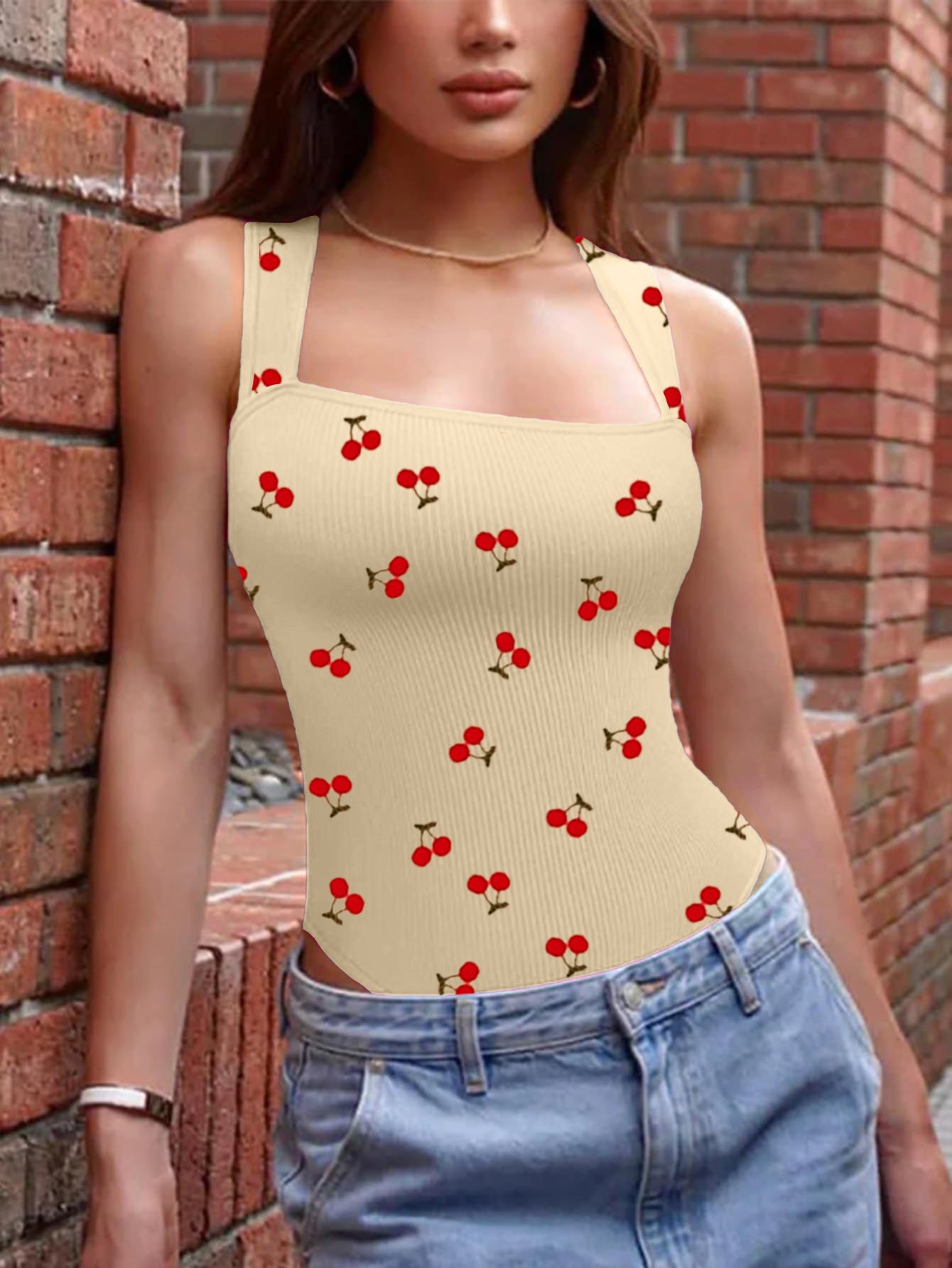 Women's One-piece Set Sleeveless Square Neck Skinny Yoga Bodysuit, Women's Sportswear Clothing