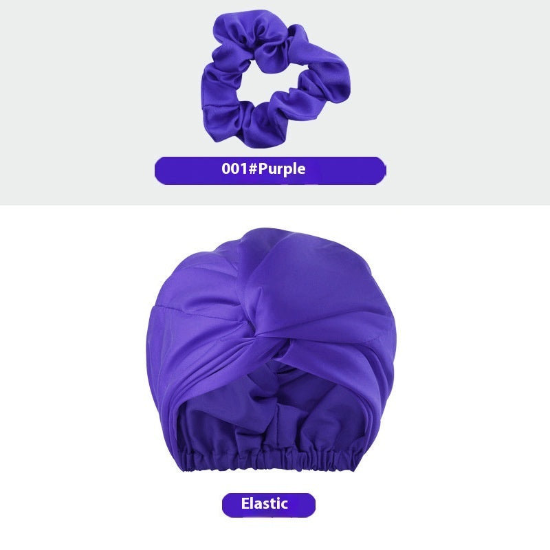 Women's Two-tier Adjustable Silk Makeup Cap