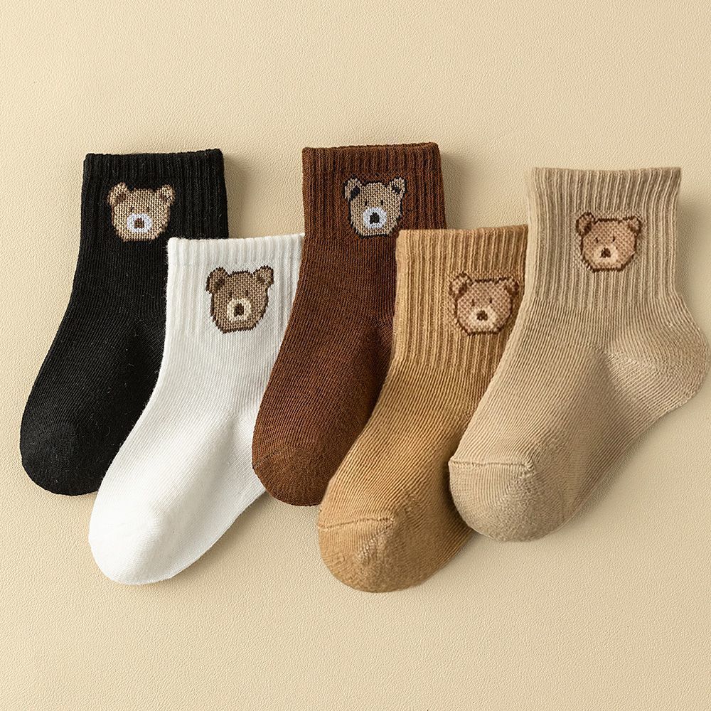 Cute Embroidered Waist High Elastic Socks