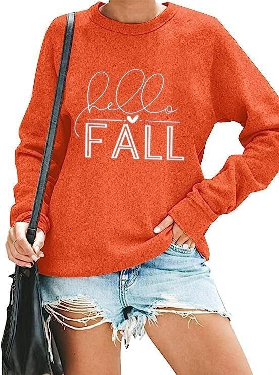 Round Neck Casual Long Sleeve Sweatshirt Christmas