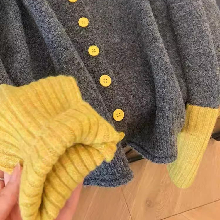 Preppy Style Love Embroidered Knitted Cardigan For Women