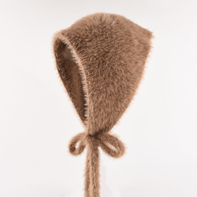 Women's Autumn And Winter Warm Plush Knitted Hat