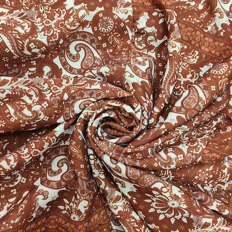 Women's Printed Fashionable V-neck Bohemian Long Dress