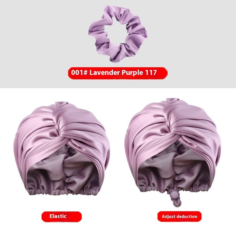 Women's Two-tier Adjustable Silk Makeup Cap