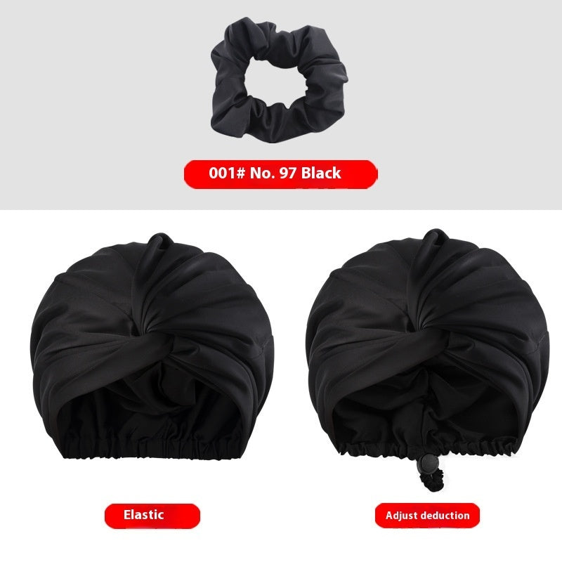 Women's Two-tier Adjustable Silk Makeup Cap