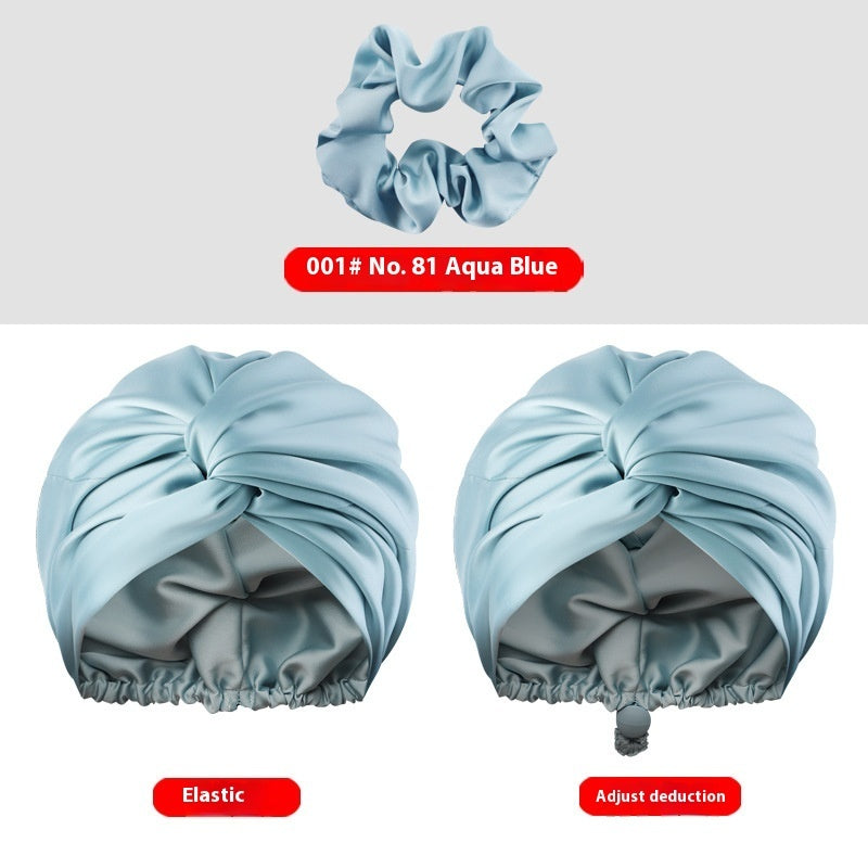 Women's Two-tier Adjustable Silk Makeup Cap